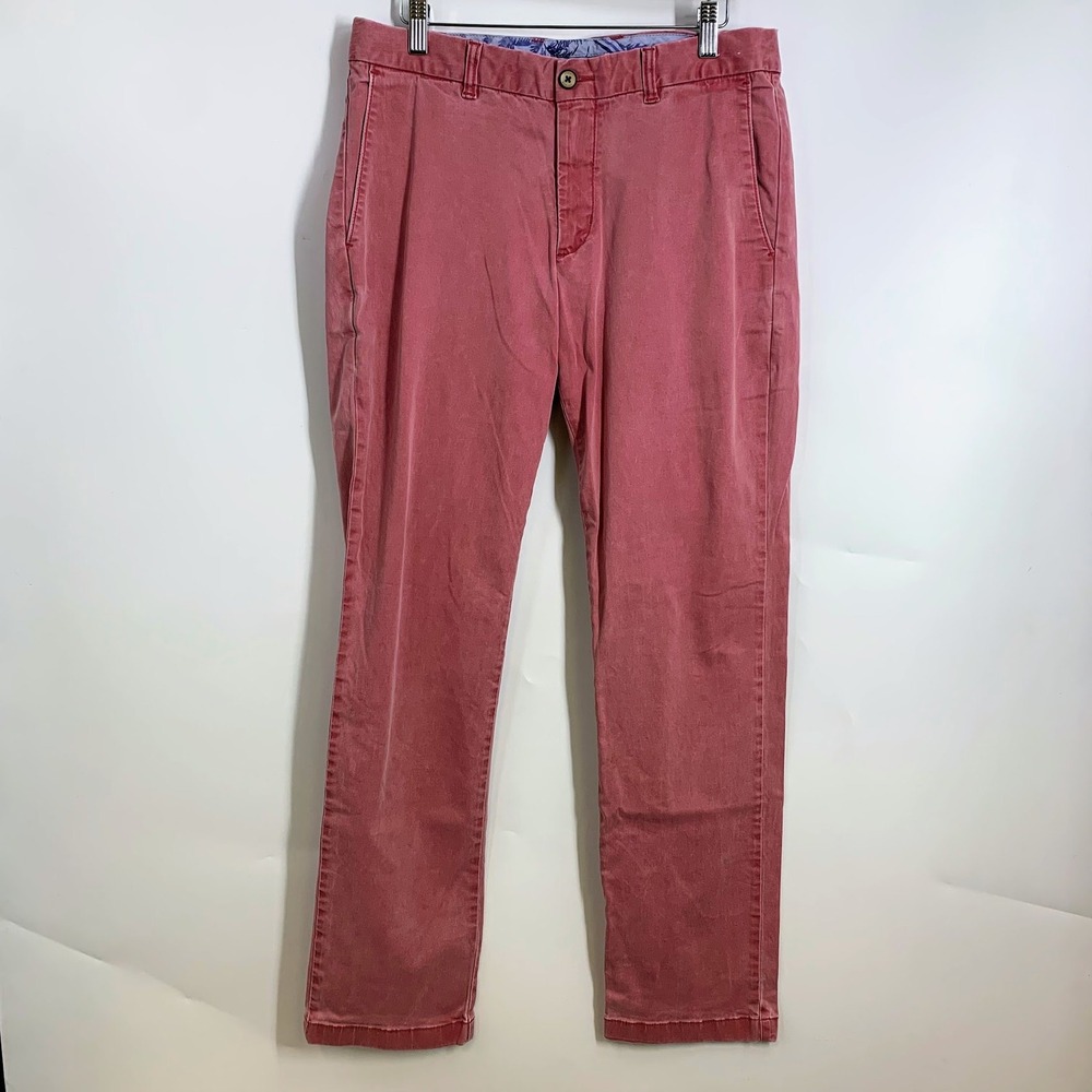 Tommy Bahama Men's Boracay Flat-Front Chino Pants SZ 32 Casual Straight Fit